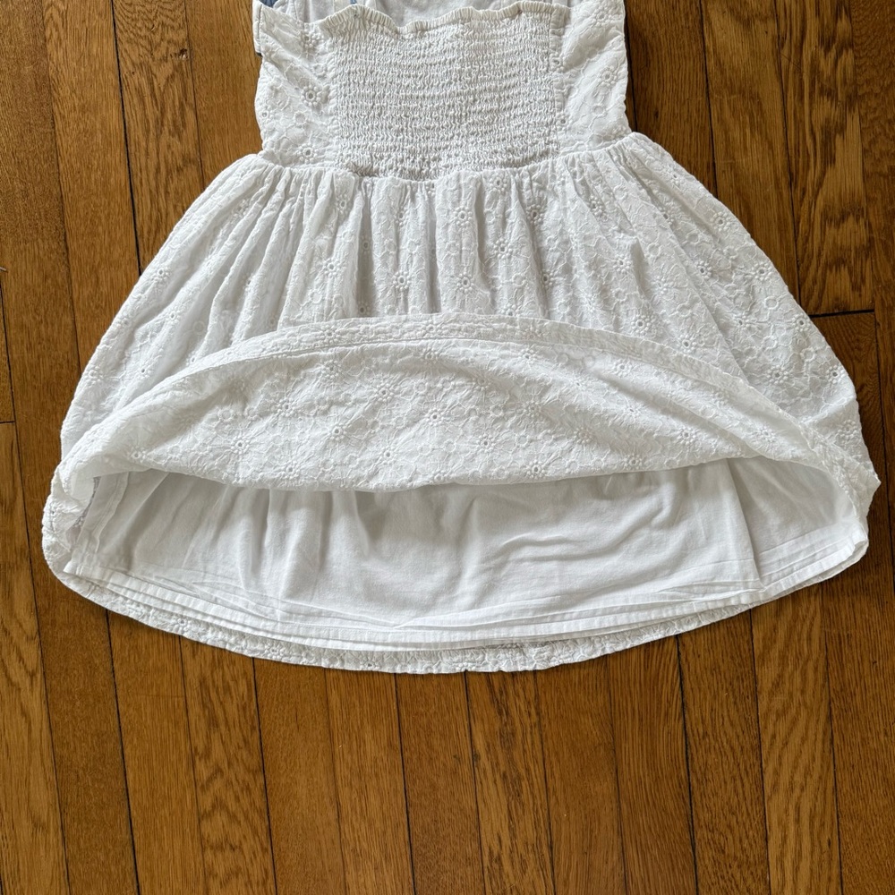 Mini Boden Girls White Eyelet Sundress 6-7Y - Picture 5 of 10